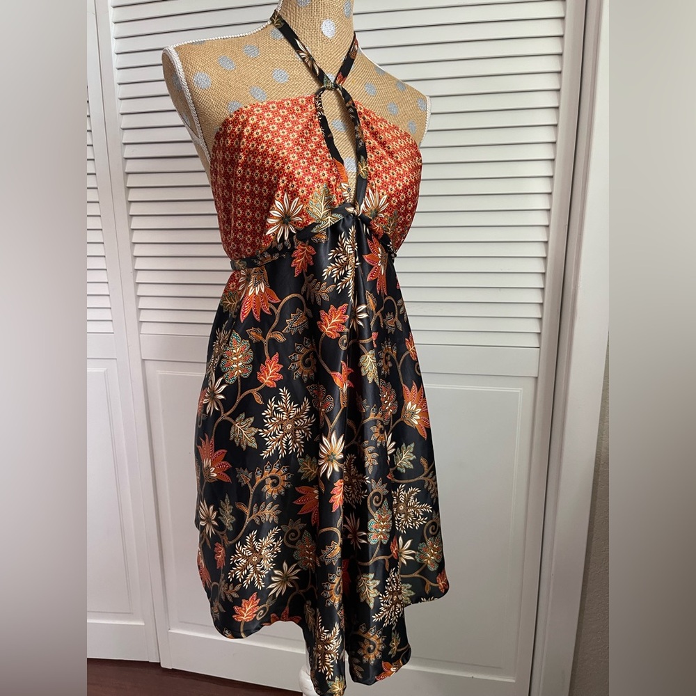 Silk boho summer dress New - Picture 2 of 7